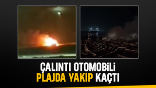 Önce çalındı sonra ateşe verildi