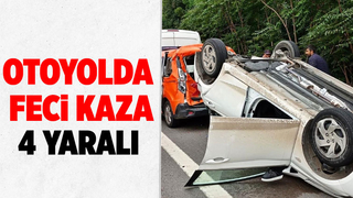 Önce tıra, sonra karayolları aracına çarptı: 4 yaralı