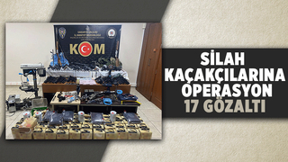 Onlarca silah ve balistik yelek ele geçirildi