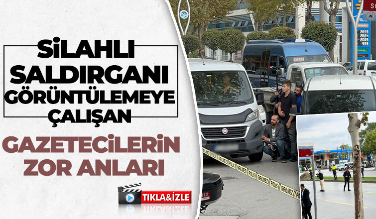 Operasyonda gazeteciler zor anlar yaşadı