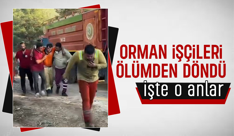 Orman işçileri dumandan etkilendi
