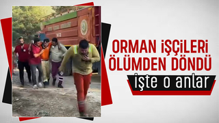 Orman işçileri dumandan etkilendi