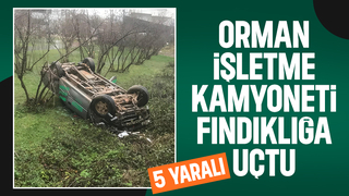 Orman işletme aracı kaza yaptı: 5 yaralı