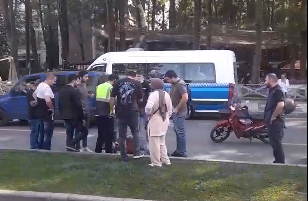 Orman Park önünde kaza