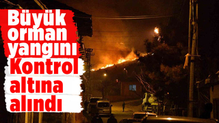 Orman yangını 12 saatte kontrol altına alındı