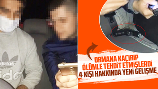 Ormana kaçırdıkları kişiyi ölümle tehdit eden 4 kişi hakkında dava