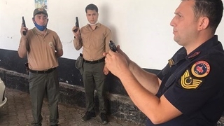 Ormancılara silah eğitimi verildi