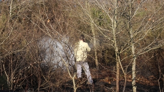 Ormanda çıkan yangına mahalleli koştu