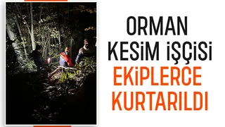 Ormanda düştü, ekipler kurtardı