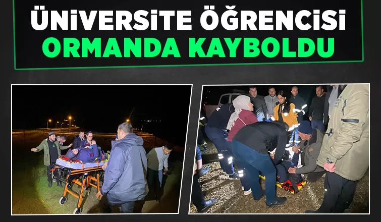 Ormanda kaybolan üniversite öğrencisi için seferber oldular