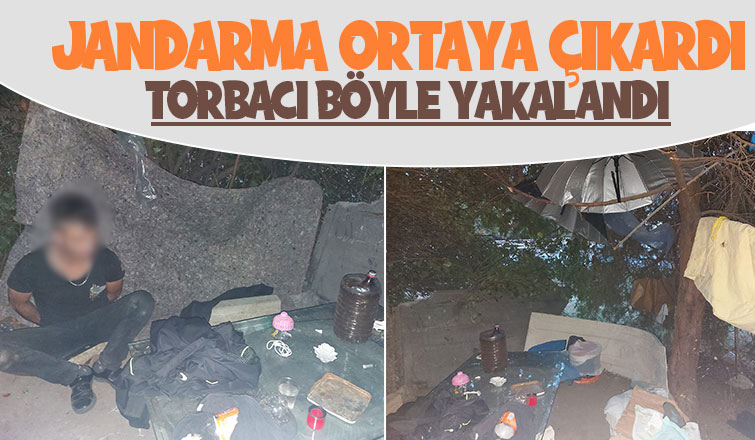 Ormanda uyuşturucu satan torbacıya suçüstü