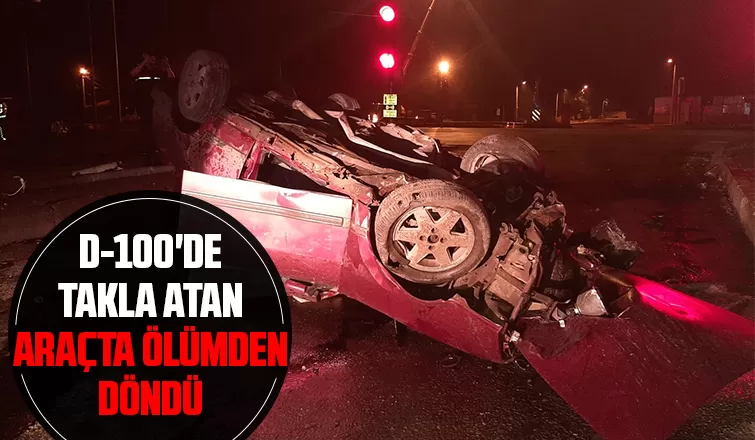 Ormanköy ışıklarında kaza 1 yaralı 