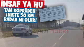 Ormanköy yolunda radar cezası yememek için dikkat