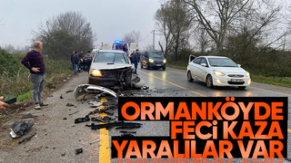 Ormanköy yolunda zincirleme kaza