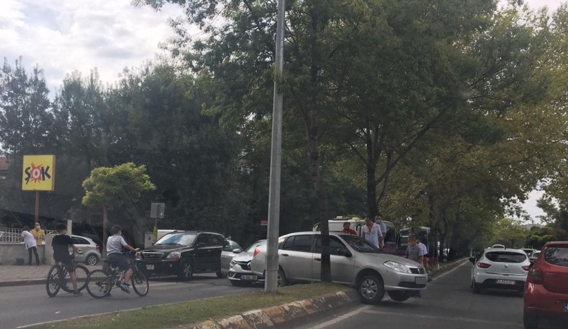 Orta refüjde asılı kaldı!