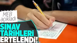 Ortak sınav haftası tarihleri değişti