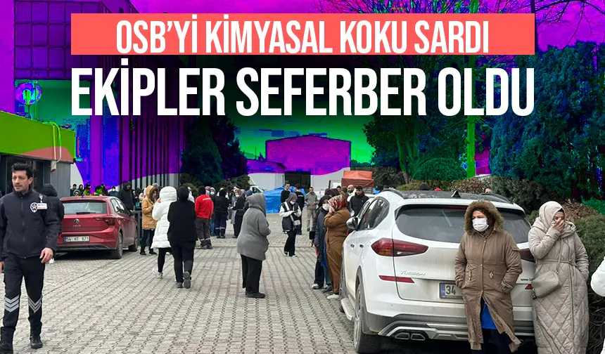 OSB' de  endişeye neden olan kokuya müdahale