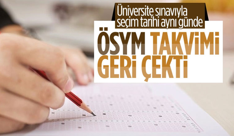 ÖSYM sınav takvimini geri çekti