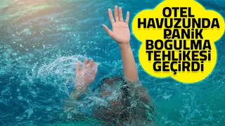 Otel havuzunda boğuluyordu