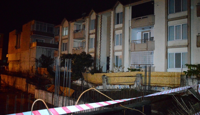 Otelin istinat duvarı çöktü