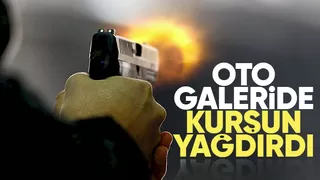 Oto galeride kurşun yağdırdı