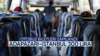 Otobüs biletlerine zam yapıldı