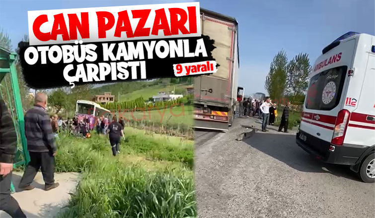 Durakta yolcu indirirken dehşeti yaşadılar