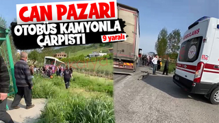 Durakta yolcu indirirken dehşeti yaşadılar