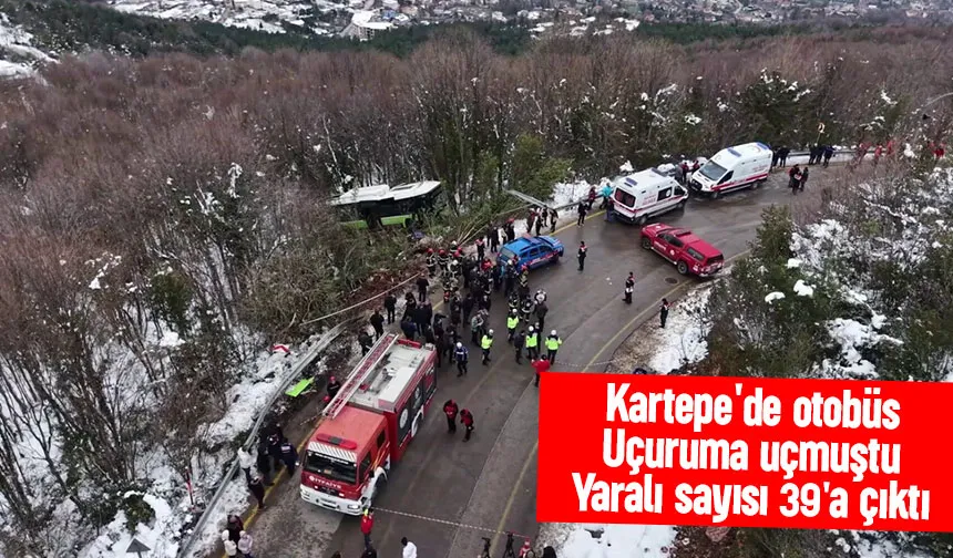 Otobüs kazasında yaralı sayısı 39'a yükseldi
