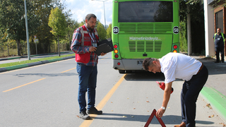 Otobüs şoförlerine güvenlik eğitimi