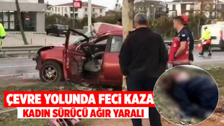 Otomobil ağaca çarptı: 1 ağır yaralı