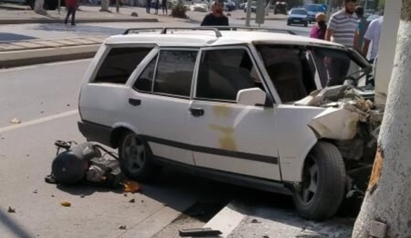 Otomobil ağaca çarptı: 1 yaralı