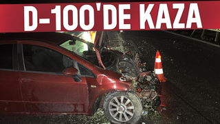 Otomobil bariyerlere girdi: 1 yaralı