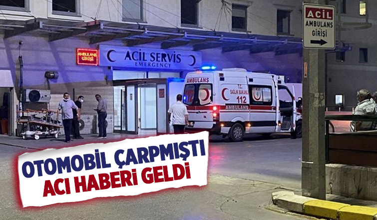 Otomobilin çarptığı bisikletli öldü