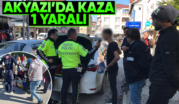 Otomobil çarptığı yaya yaralandı