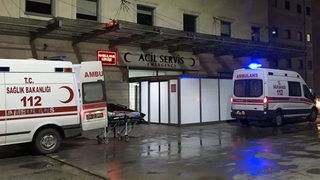 Otomobil direğe çarptı: 2 yaralı