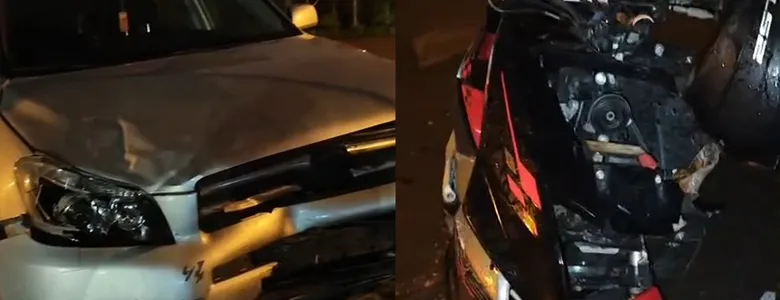 Otomobil ile çarpışan motosikletli ağır yaralandı