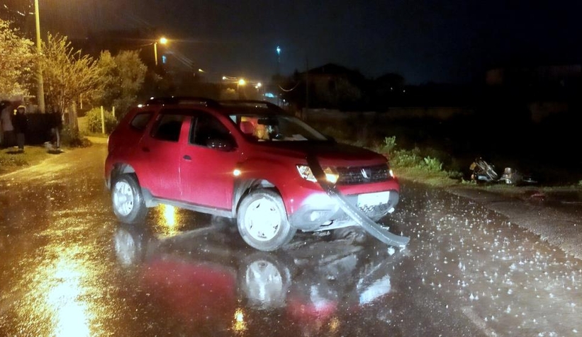 Otomobil ile motosiklet çarpıştı: 1 yaralı