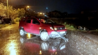 Otomobil ile motosiklet çarpıştı: 1 yaralı