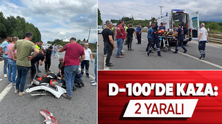 Otomobil ile motosiklet çarpıştı: 2 yaralı