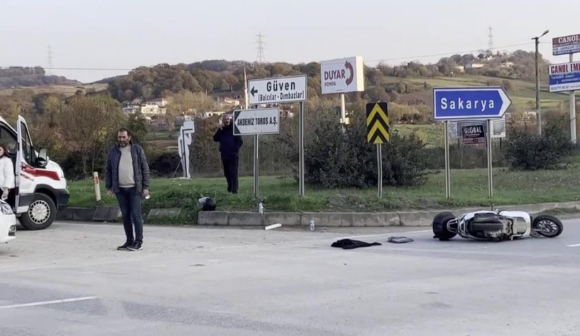 Otomobil ile motosiklet çarpıştı: 2 yaralı