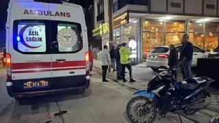 Otomobil ile motosiklet çarpıştı