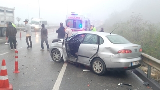 Otomobil ile tır çarpıştı, 1 kişi yaralandı