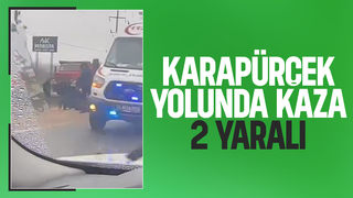 Otomobil kamyona çarptı: 2 yaralı