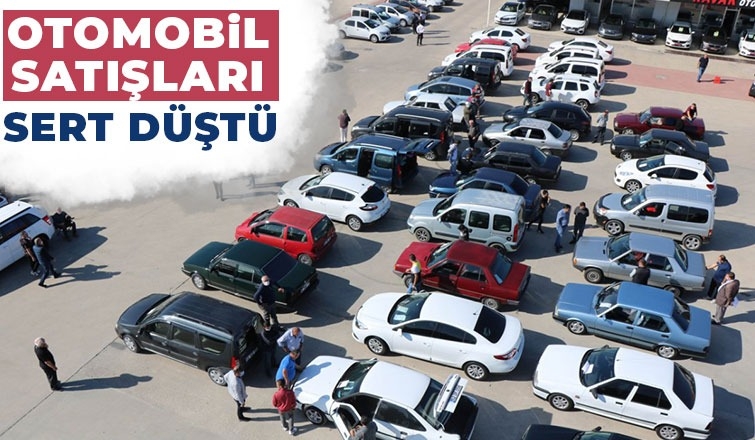 Otomobil satışları sert geriledi