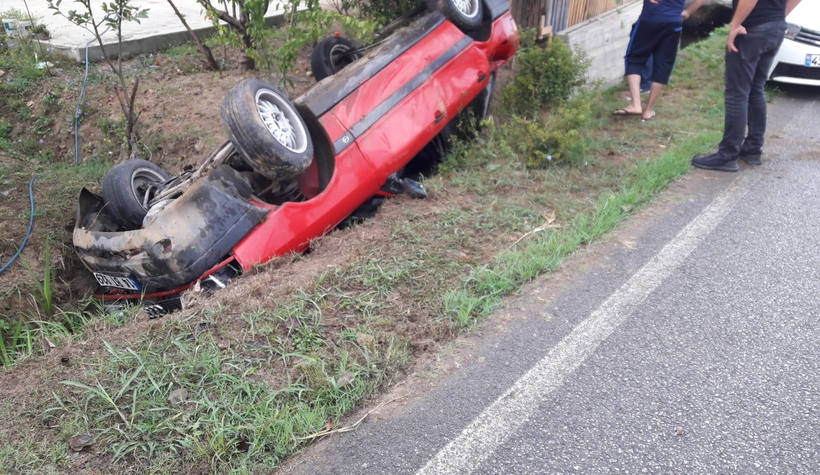 Otomobil takla attı: 1 yaralı