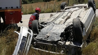 Otomobil takla attı: 1 yaralı