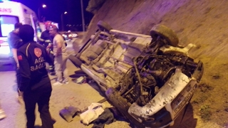 Otomobil takla attı: 2'si çocuk 4 yaralı