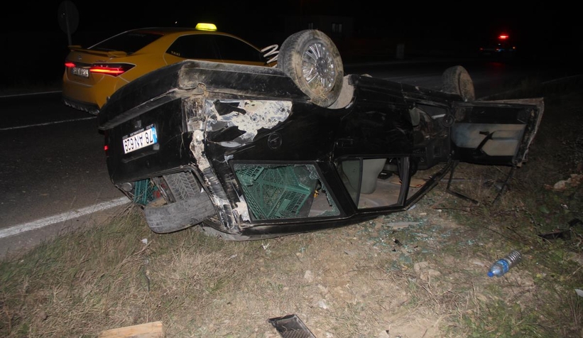 Otomobil takla attı: 2 yaralı