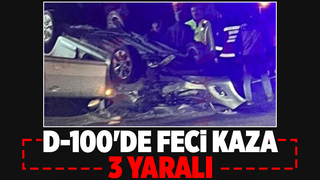 Otomobil takla attı: 3 yaralı